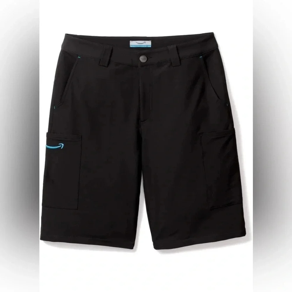 Men’s Amazon Workwear Active Lightweight Stretch Shorts with Pockets Size Large